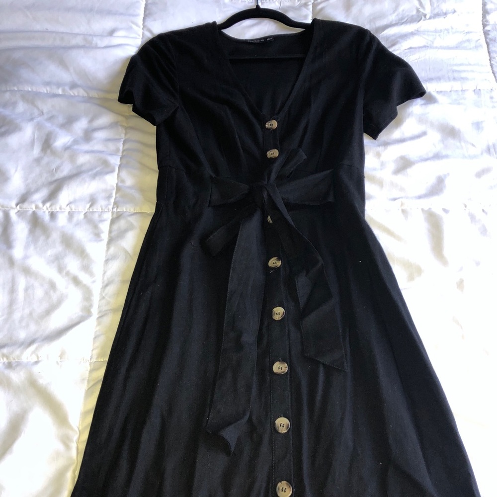 Long Black Cotton On dress